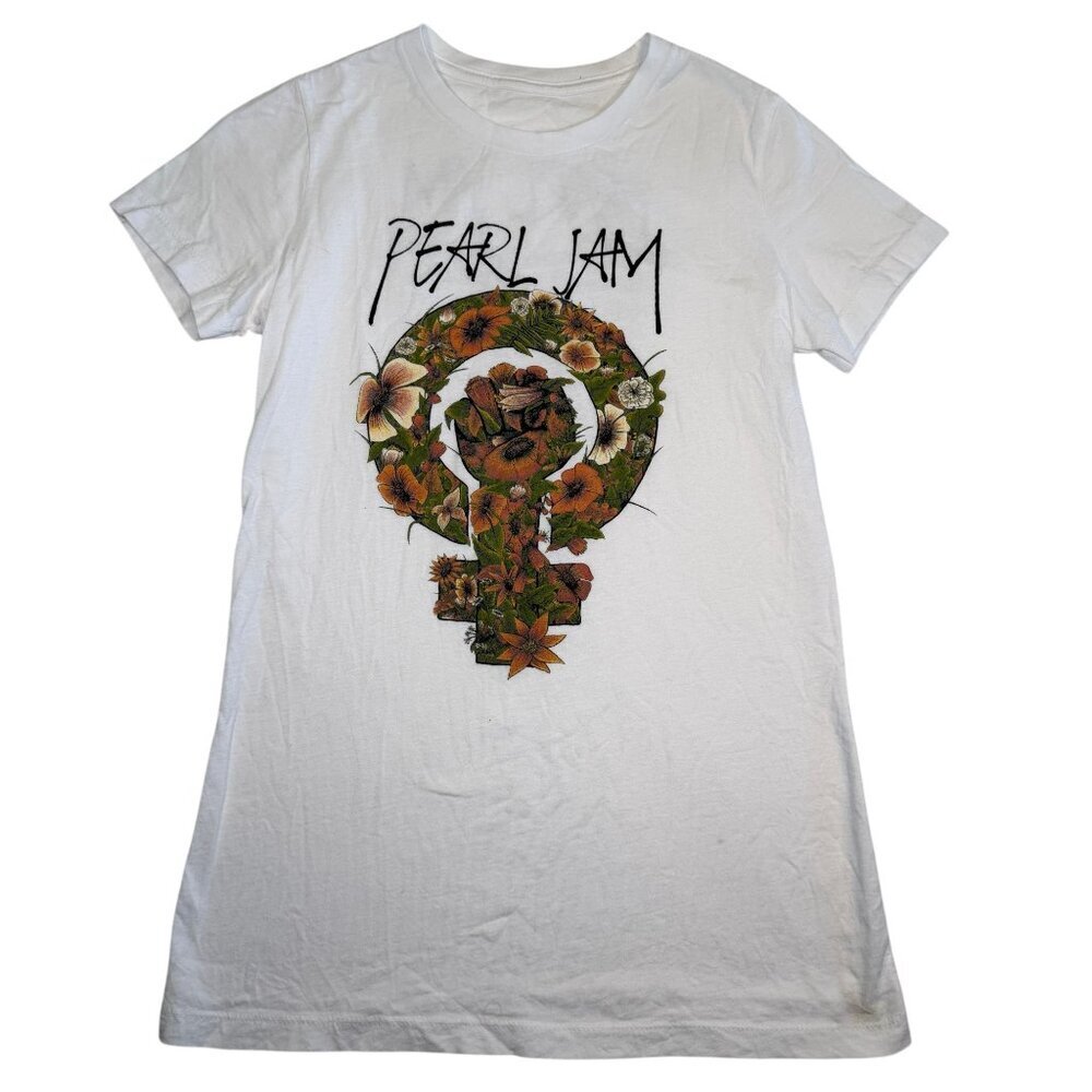 PEARL JAM 2020/2022 Band Concert T-Shirt Feminist White XS - Picture 3 of 11